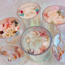 Load image into Gallery viewer, Aurora hologram XL Jar Beach Flower 🌈🧚♀️ 【Double wicks】Choose fragrance