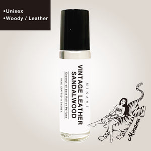 Vintage Leather & Sandalwood  Roll-On Oil Perfume