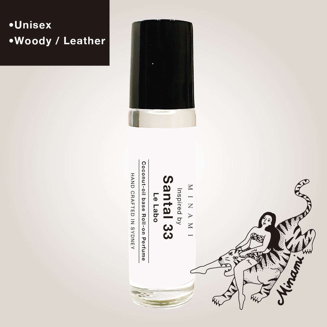 Santal 33 by Le Labo Inspired Roll-On Oil Perfume