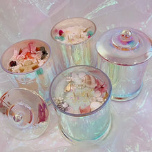 Load and play video in Gallery viewer, Aurora hologram XL Jar Flower 🌈🧚‍♀️ 【Double wicks】Choose fragrance
