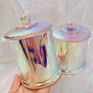 Aurora hologram XL Jar Beach 🌈🧚‍♀️ 【Double wicks】Choose fragrance