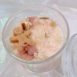 XL Jar with Ginger man decoration🎅🎄 【Double wicks】Choose fragrance